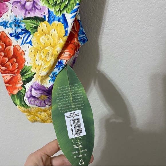 Farm Rio Chita Rainbow One Piece Swimsuit Bathing Suit Swim - Picture 7 of 7